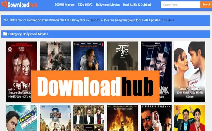 Downloadhub Hollywood, Bollywood, Tamil, Telugu, Kannada Movies Download