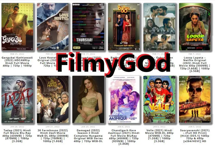 Filmygod Download Latest Tamil, Telugu, BollyWood & Hollywood Movies